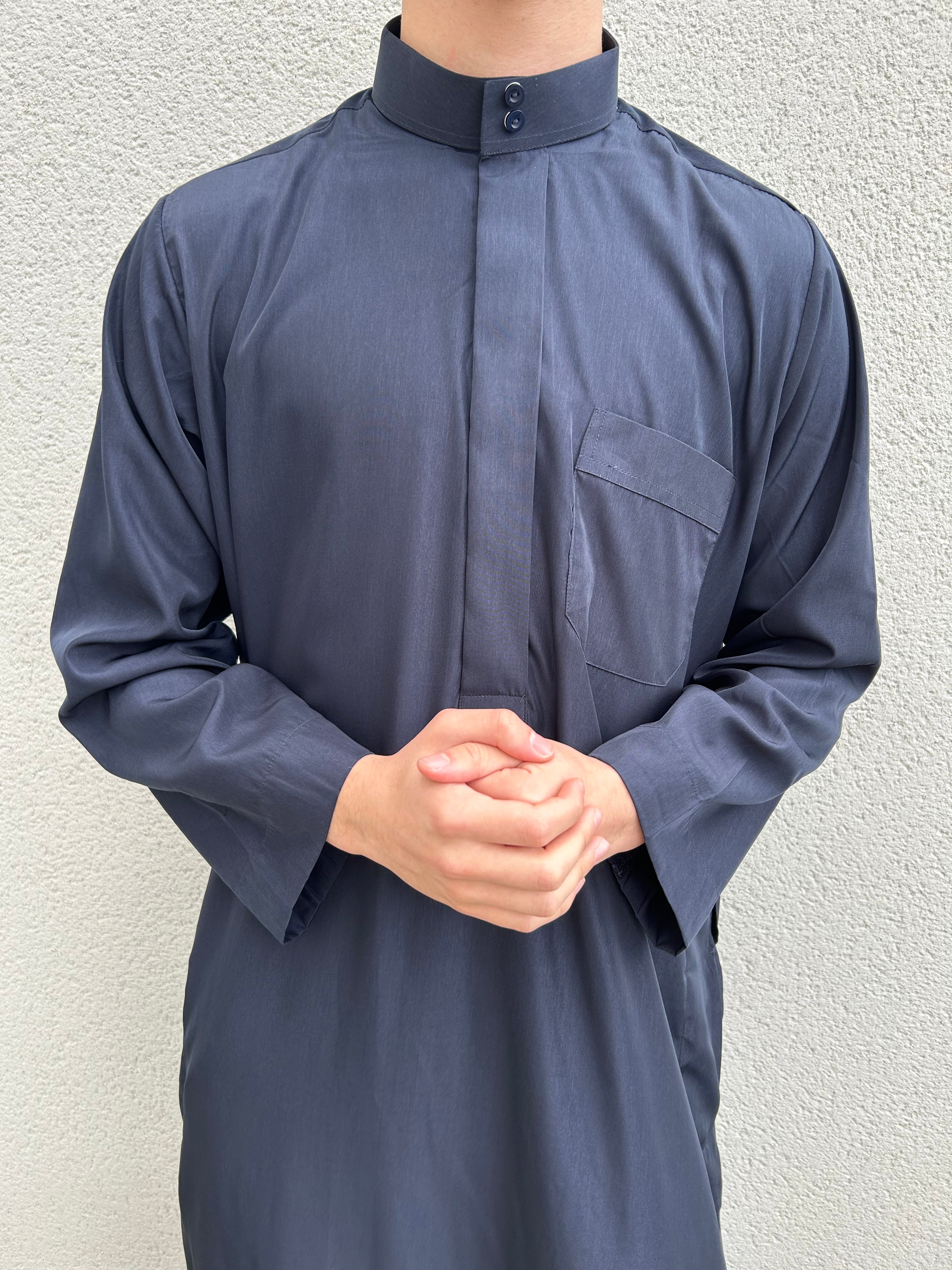 Qamis Saoudien Bleu Nuit