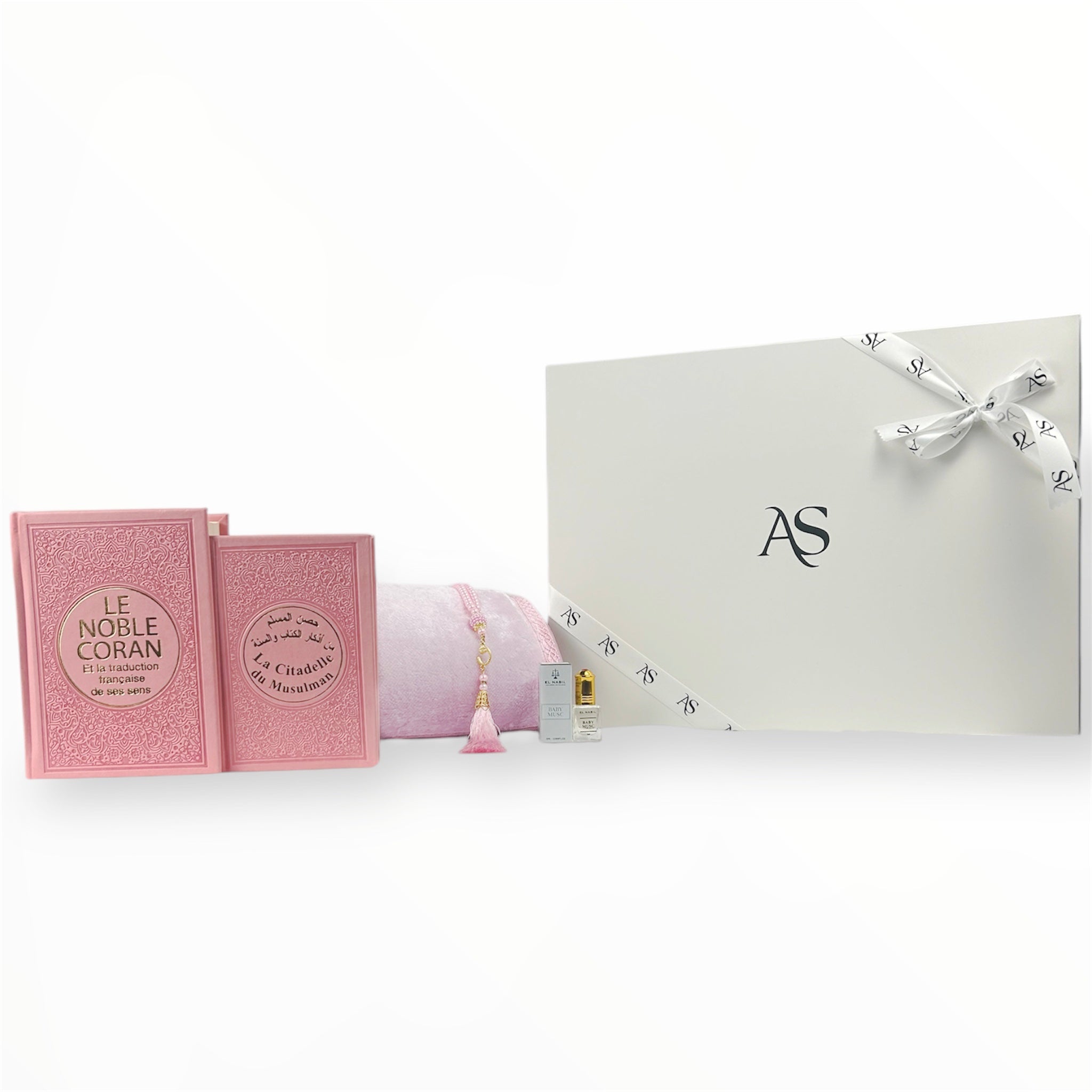 Coffret Coran Semi Épais Rose