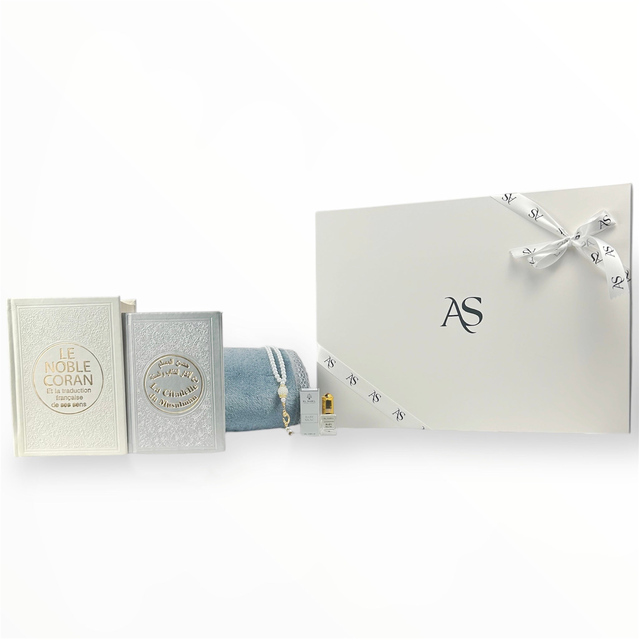 Coffret Coran Semi Épais Gris
