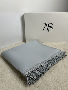 Tapis De Prière Velours Gris Clair