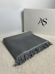 Tapis De Prière Fin Gris Foncé Personnalisé