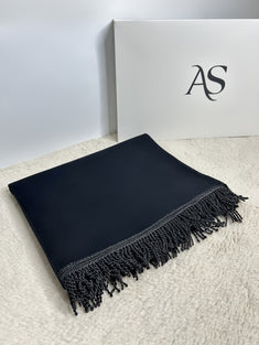 Tapis De Prière Fin Noir Personnalisé