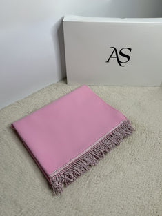 Tapis De Prière Fin Rose Personnalisé